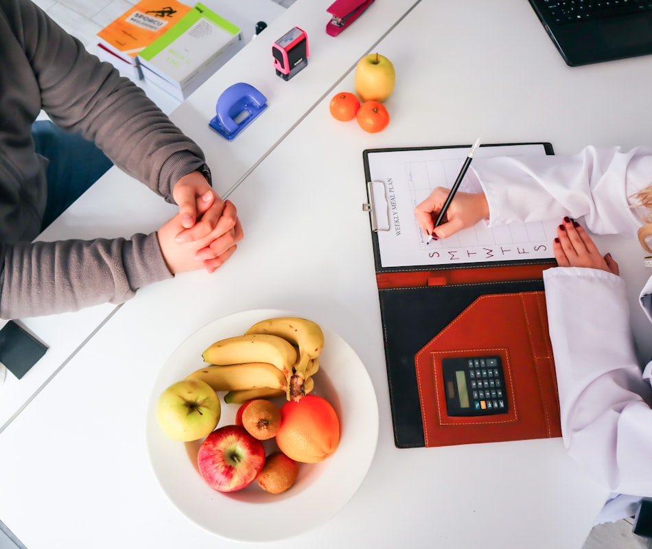 Healthy meal planning calendar